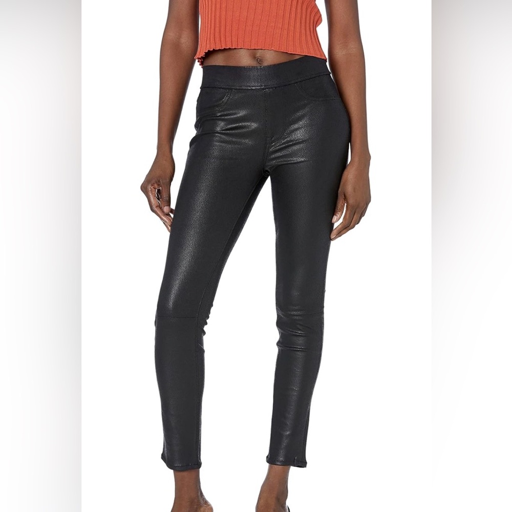 Jen7 faux leather pull on jeggings